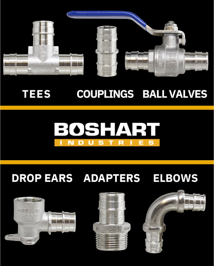 We've Done it Again Cold Expansion Stainless Steel PEX Fittings